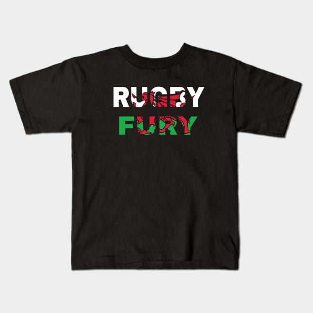Welsh rugby design Kids T-Shirt by Cherubic